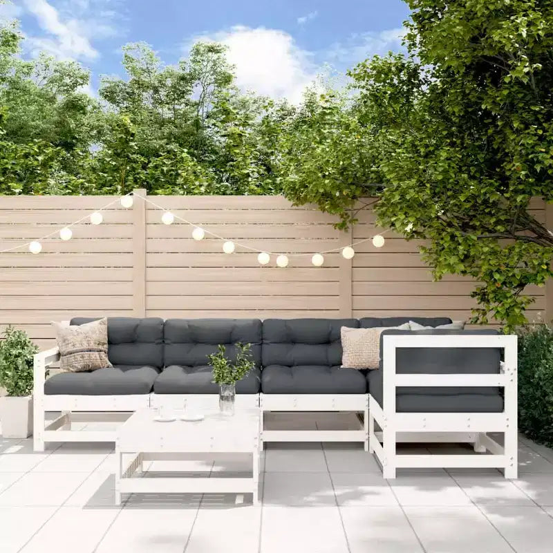 vidaXL Salon de jardin Bois de pin massif