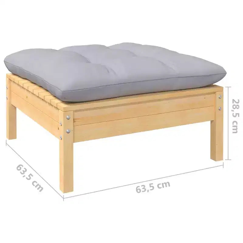 vidaXL Salon de jardin modulable avec coussins, diverses couleurs