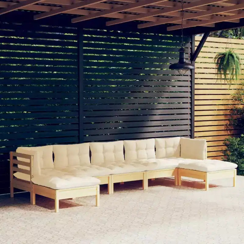 vidaXL Salon de jardin modulable avec coussins, diverses couleurs