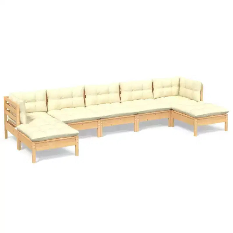 vidaXL Salon de jardin modulable avec coussins, diverses couleurs