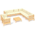 vidaXL Salon de jardin modulable avec coussins en différentes couleurs