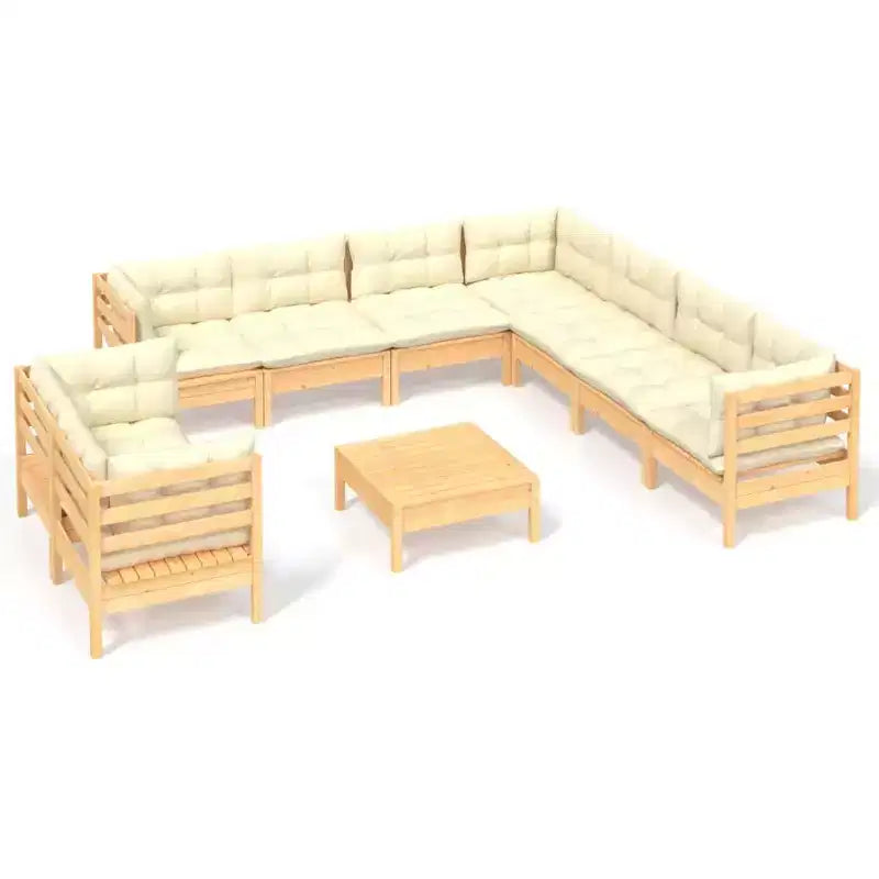 vidaXL Salon de jardin modulable avec coussins en différentes couleurs