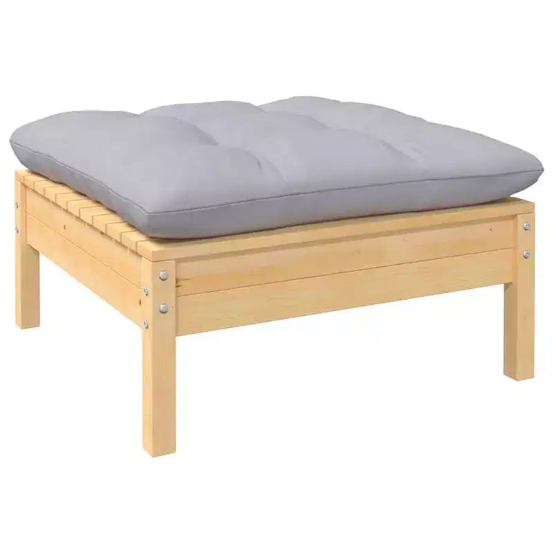 vidaXL Salon de jardin modulable – Bois de pin massif, Coussins