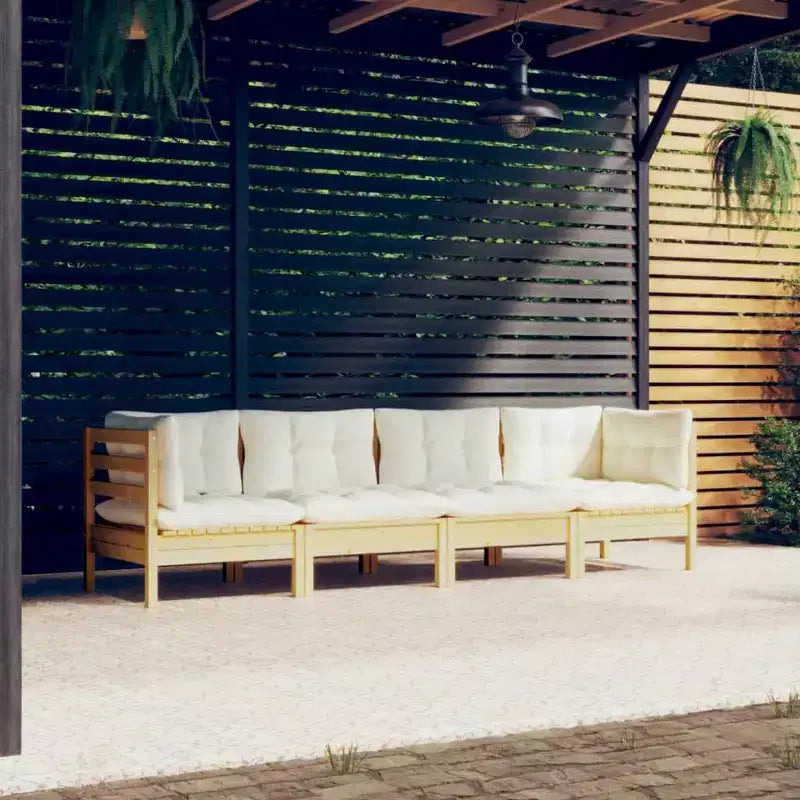 vidaXL Salon de jardin avec coussins en différentes couleurs