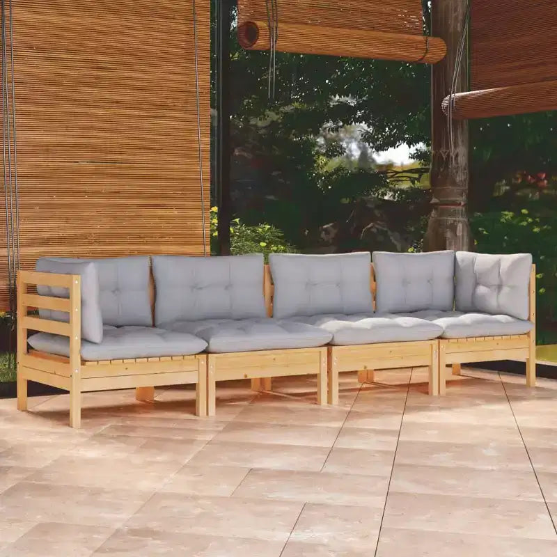 vidaXL Salon de jardin avec coussins en différentes couleurs