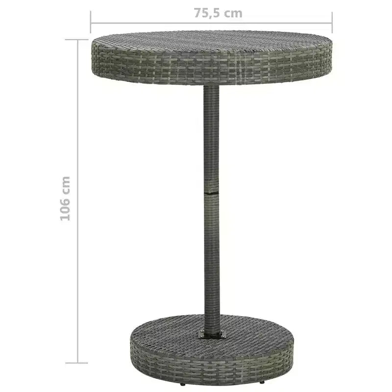 vidaXL Ensemble de bar de jardin avec coussins en rotin PE Siège 3/Couleurs multiples
