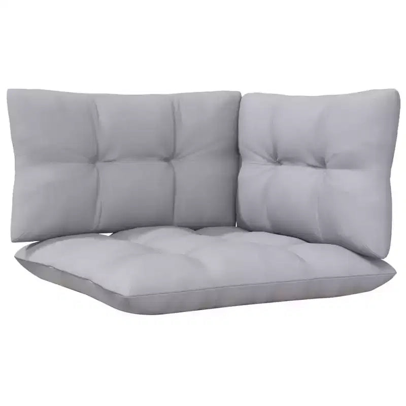 vidaXL Salon de jardin en pin massif avec coussins, multicolore