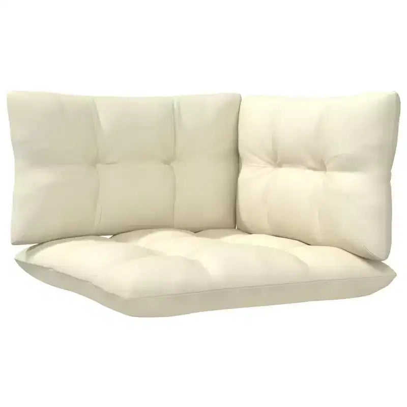 vidaXL Salon de jardin en pin massif avec coussins, multicolore