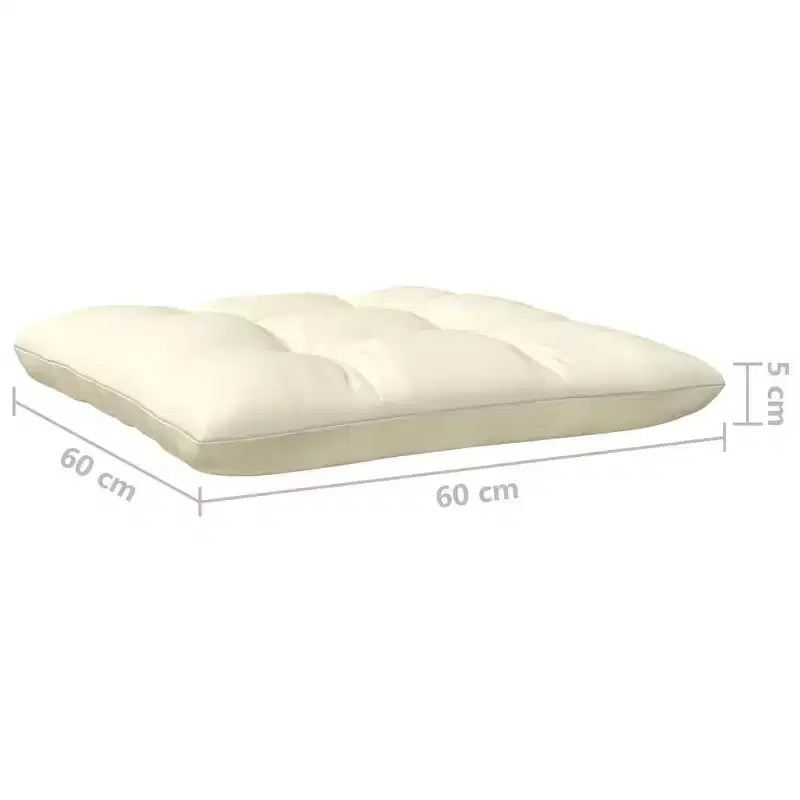 vidaXL Salon de jardin en pin massif avec coussins, multicolore