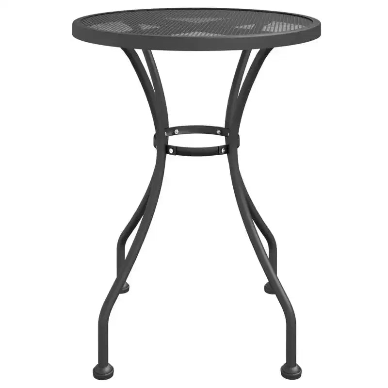 vidaXL Ensemble de Repas de Jardin en Métal Déployé Anthracite