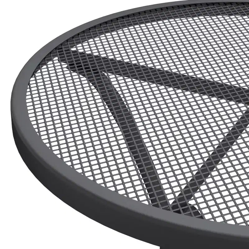 vidaXL Ensemble de Repas de Jardin en Métal Déployé Anthracite