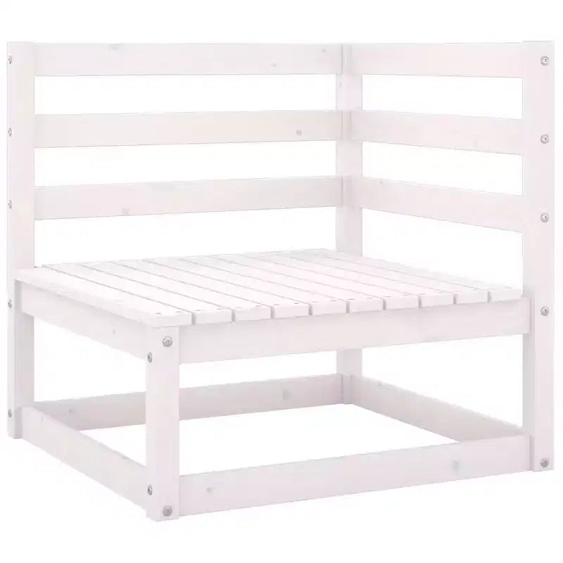 vidaXL Salon de jardin modulable avec coussins - Pin massif et tissu résistant aux intempéries