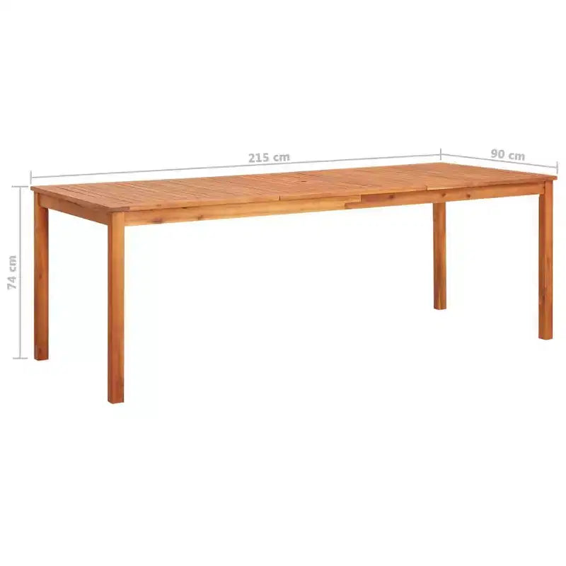 vidaXL Salon de jardin avec coussins - Bois d'acacia massif