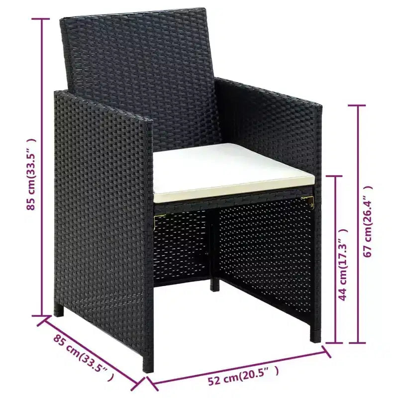 vidaXL Ensemble de canapés Résine tressée, acier revêtu par poudre, polyester Moyen