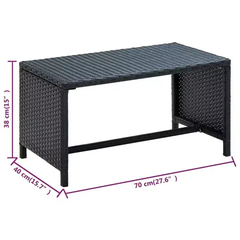 vidaXL Ensemble de canapés Résine tressée, acier revêtu par poudre, polyester Moyen