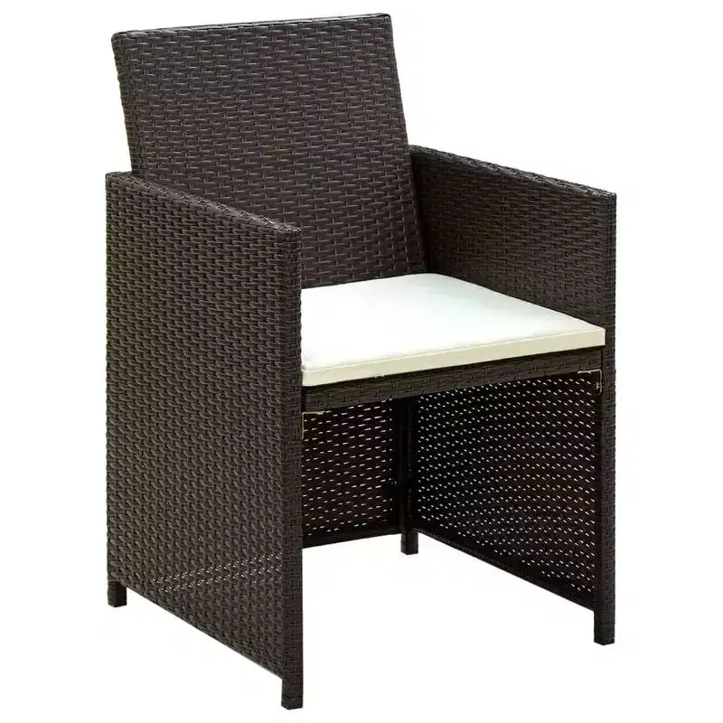 vidaXL Ensemble de canapés Résine tressée, acier revêtu par poudre, polyester Moyen