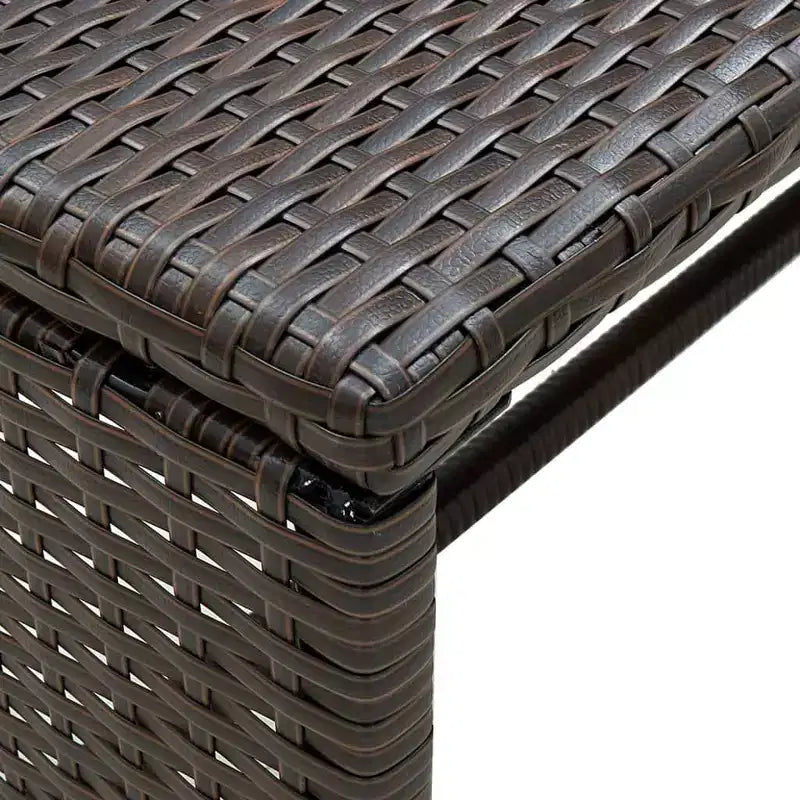 vidaXL Ensemble de canapés Résine tressée, acier revêtu par poudre, polyester Moyen
