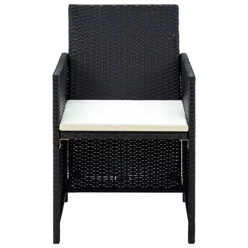 vidaXL Ensemble de canapés Résine tressée, acier revêtu par poudre, polyester Moyen
