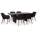 vidaXL Salon de Jardin Ensemble Table et Chaises Mobilier de Jardin en Résine Tressée