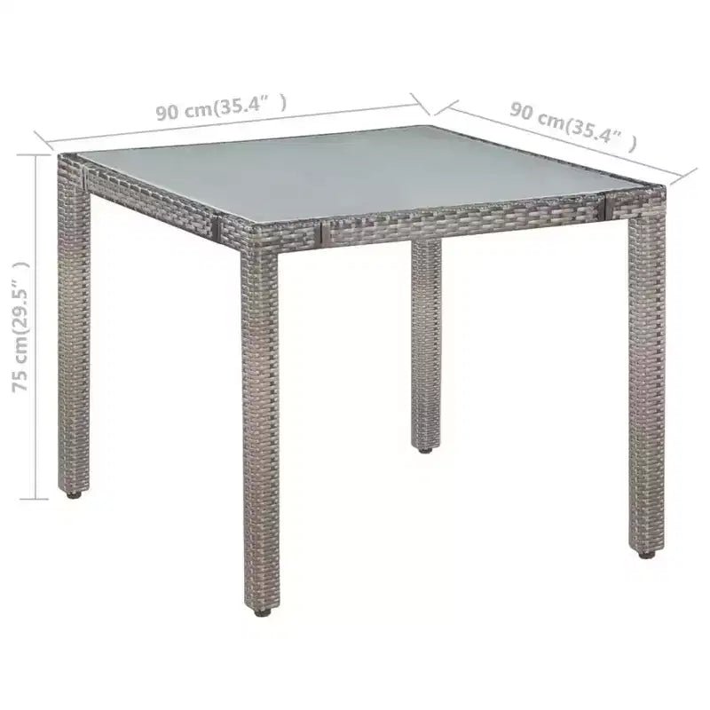 vidaXL Ensemble de salle à manger d'extérieur