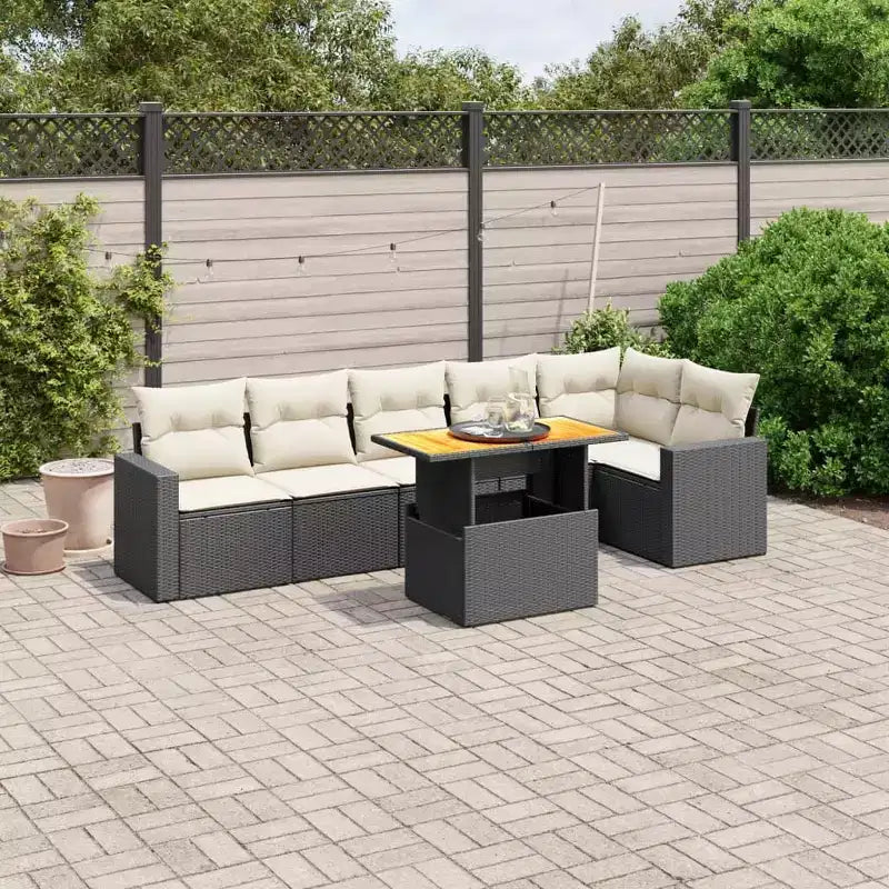vidaXL Salon de jardin moderne avec coussins de diverses couleurs