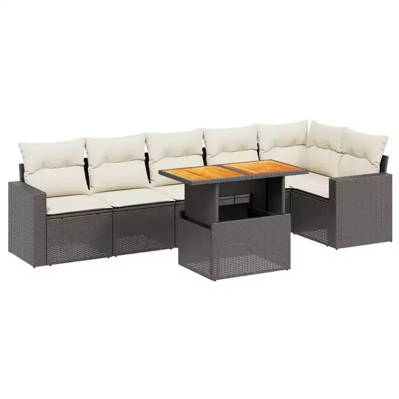 vidaXL Salon de jardin moderne avec coussins de diverses couleurs