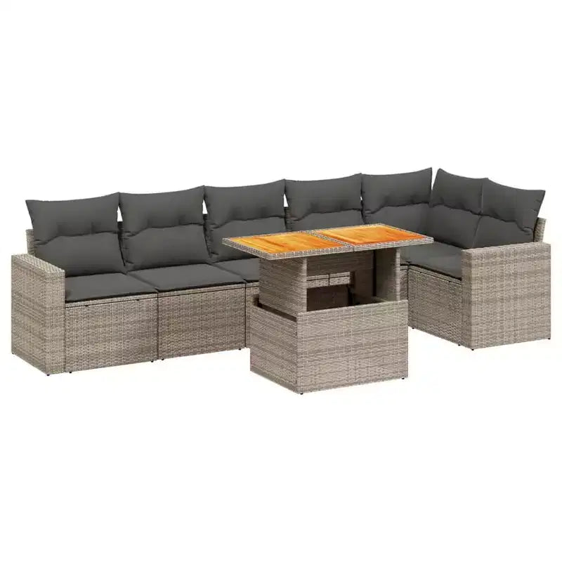 vidaXL Salon de jardin moderne avec coussins de diverses couleurs
