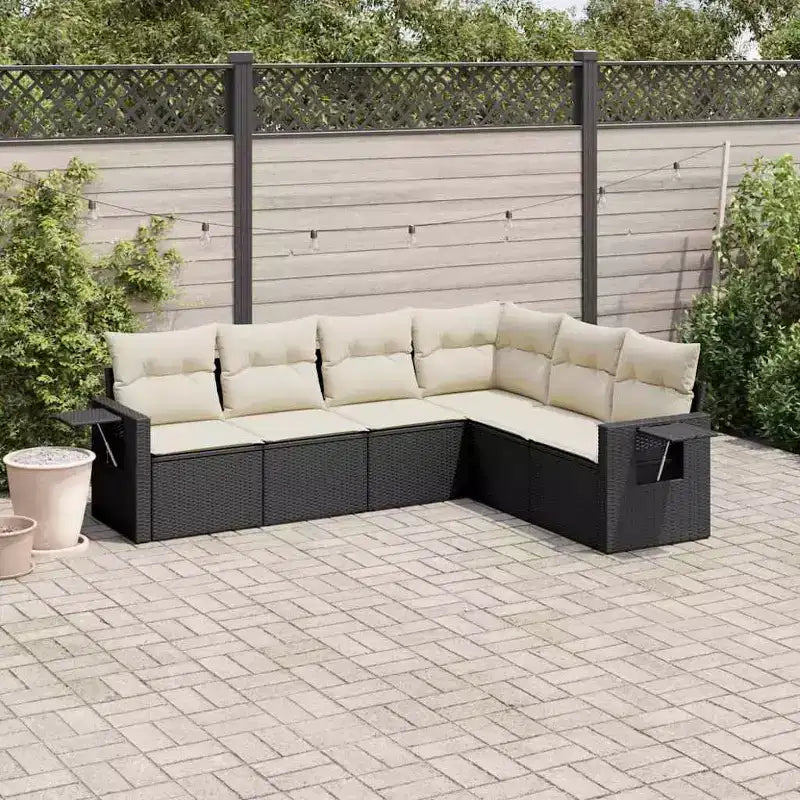 vidaXL Salon de Jardin Modulable en Résine Tressée