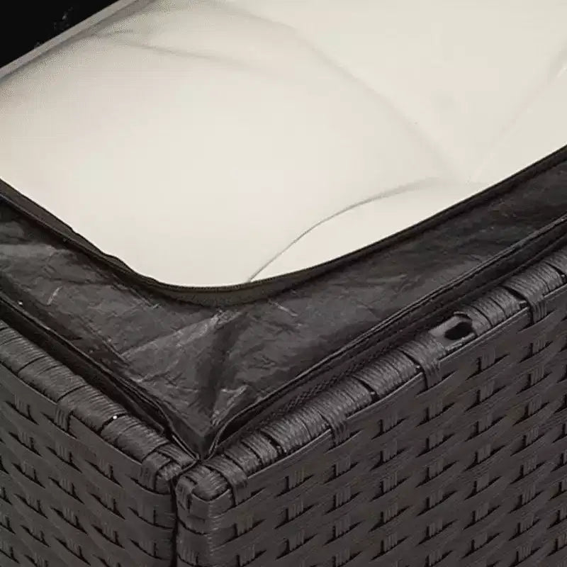 vidaXL Ensemble de canapés de jardin modulaires avec coussins et rangement