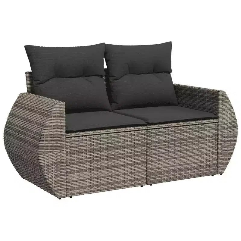 vidaXL Ensemble de canapés de jardin en résine tressée 9 pièces