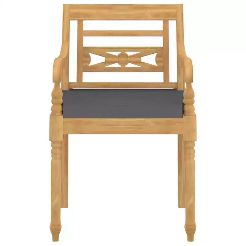 vidaXL Ensemble de salle à manger d'extérieur 5 pcs en bois de teck massif