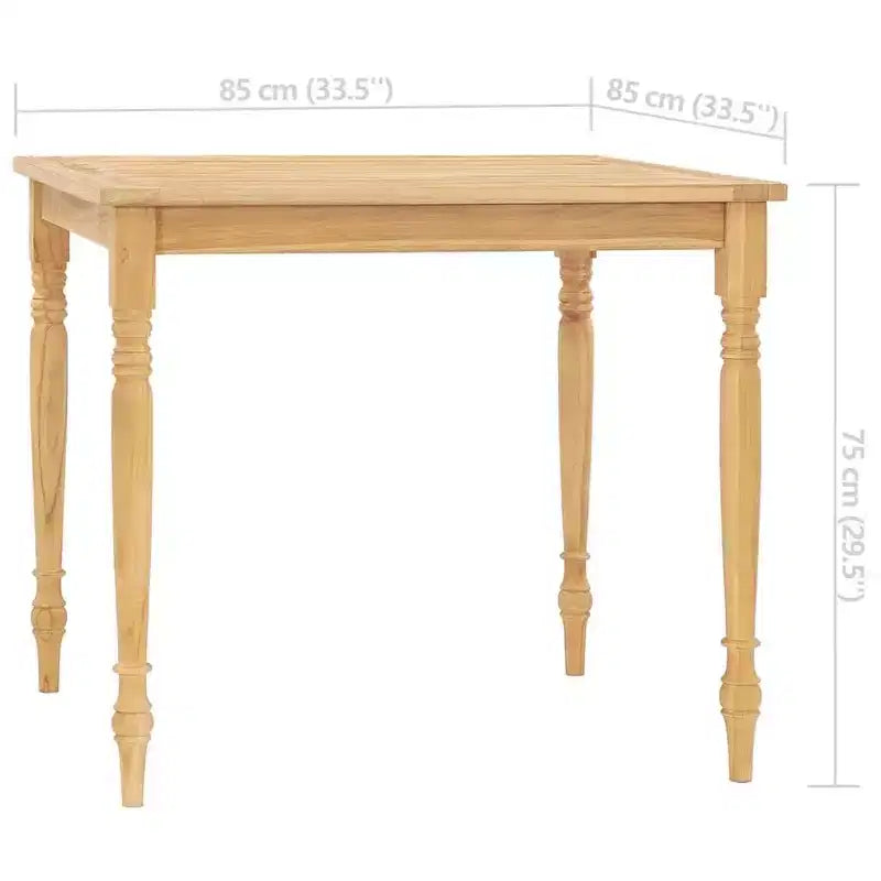 vidaXL Ensemble de salle à manger d'extérieur 5 pcs en bois de teck massif