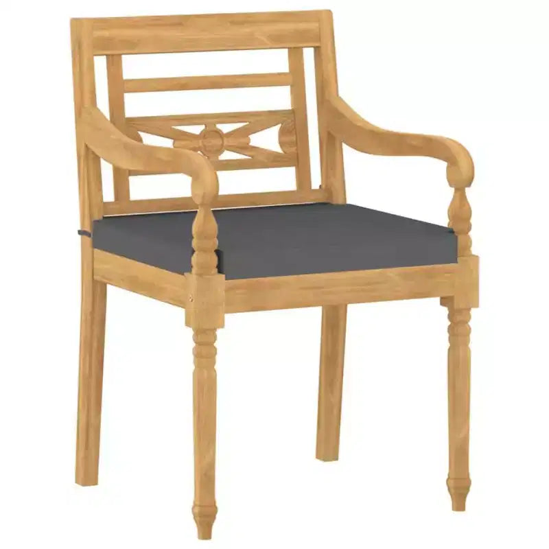 vidaXL Ensemble de salle à manger d'extérieur 5 pcs en bois de teck massif