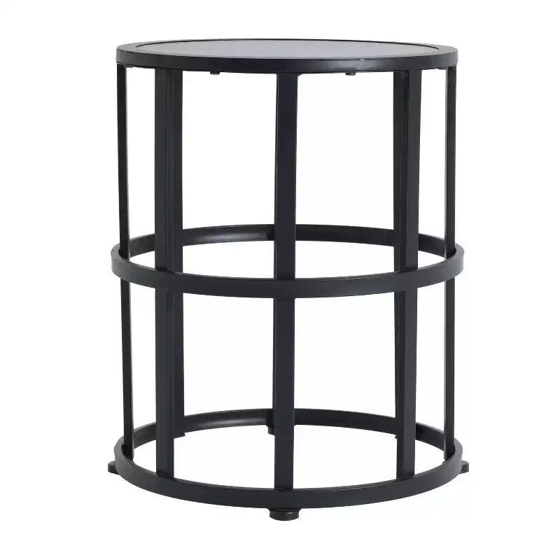 Christopher Knight Home Orietta Lot de 3 chaises longues d'extérieur réglables en corde avec table d'appoint en carrelage céramique