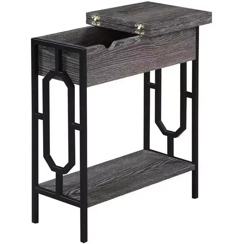 HomeStock Rectangle Metal Table Top End Table 1 -piece