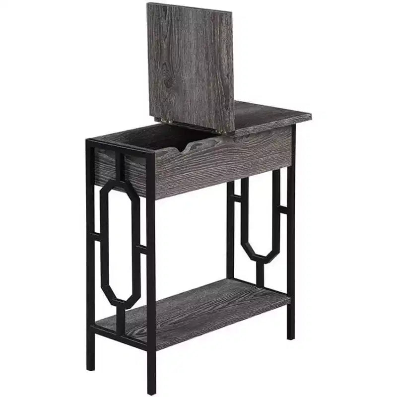 HomeStock Rectangle Metal Table Top End Table 1 -piece