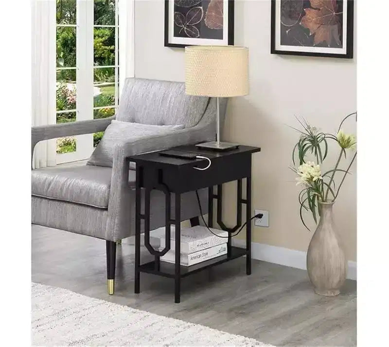 HomeStock Rectangle Metal Table Top End Table 1 -piece