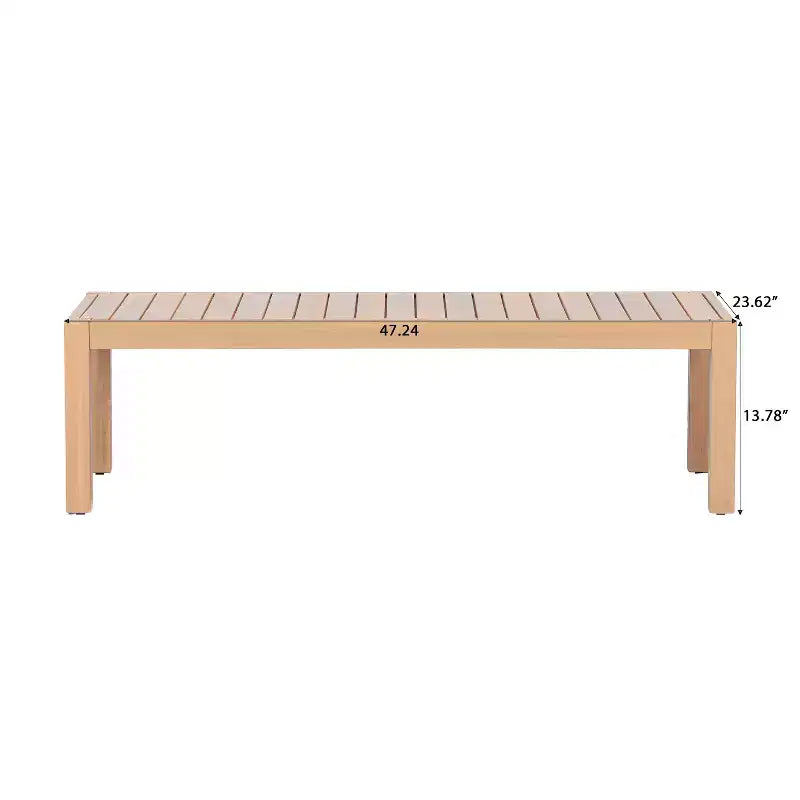 Christopher Knight Home Phanupong Salon de jardin moderne 3 pièces en bois d'acacia avec tressage en corde et design à lattes