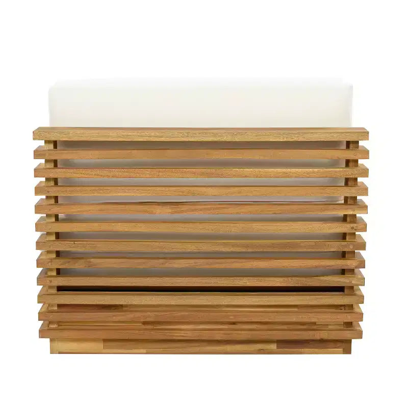 Christopher Knight Home Nolan Ensemble de conversation de patio moderne 3 pièces en bois d'acacia avec fauteuils club surdimensionnés et table d'appoint
