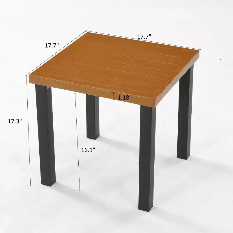 Table d'appoint d'extérieur carrée Lantine