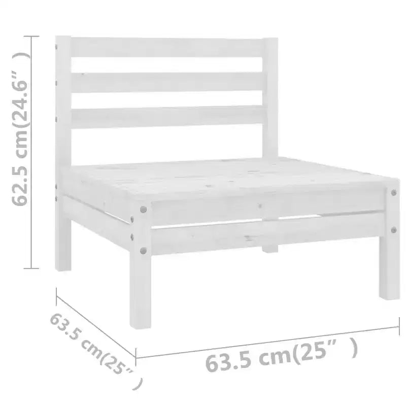 vidaXL Ensemble de mobilier de jardin en pin massif 4 pièces 4 places