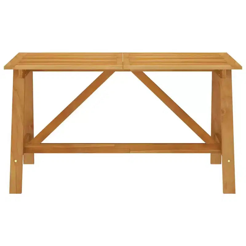 vidaXL Ensemble de salle à manger 5 pièces en bois d'acacia massif ergonomique
