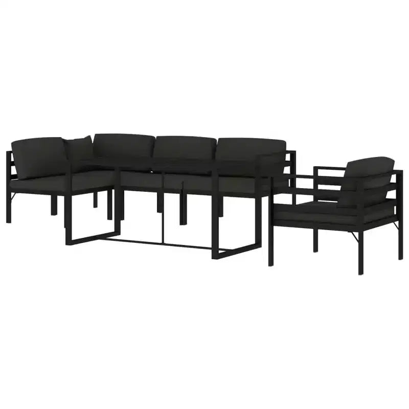 vidaXL Salon de jardin anthracite