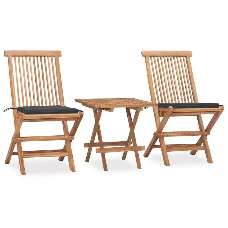 vidaXL Salon de jardin en bois naturel