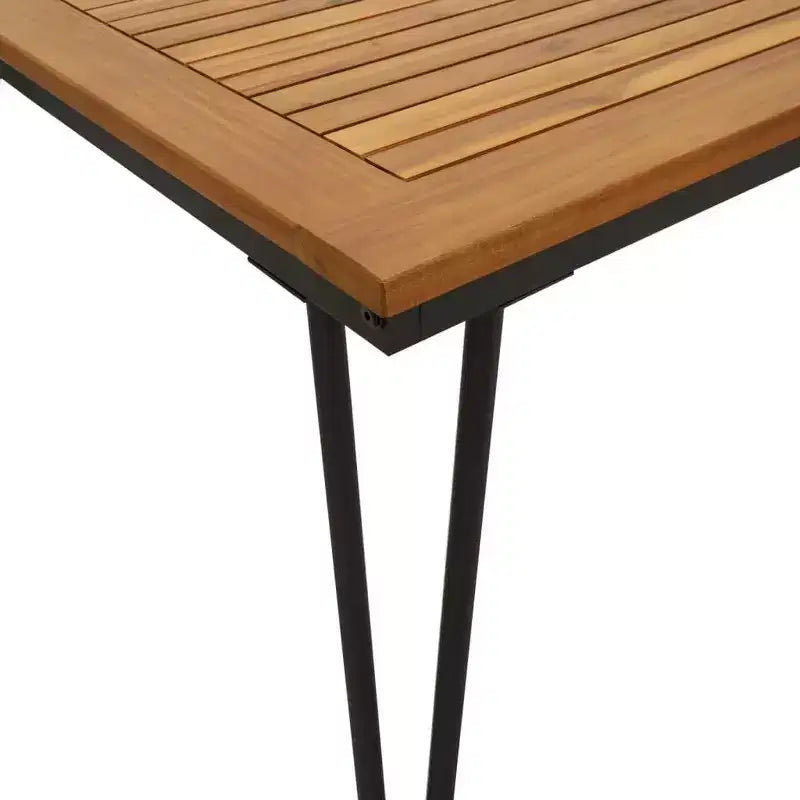 vidaXL Salon de jardin en bois d'acacia massif et métal