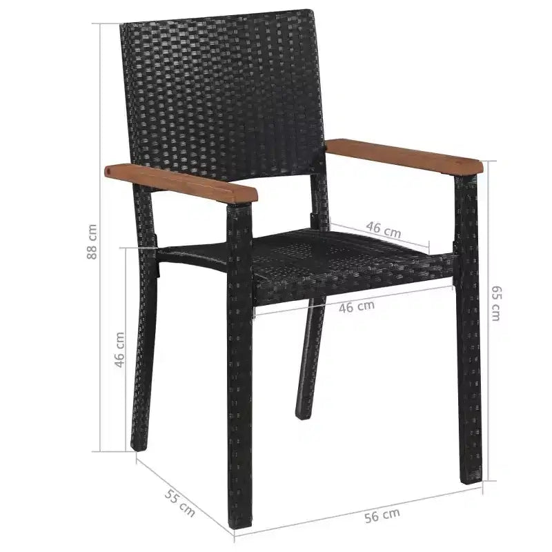 vidaXL Ensemble de salle à manger marron et noir