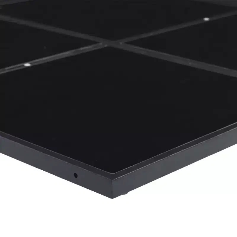 vidaXL Ensemble de Repas de Jardin Textile Noir Grande Taille Pliable