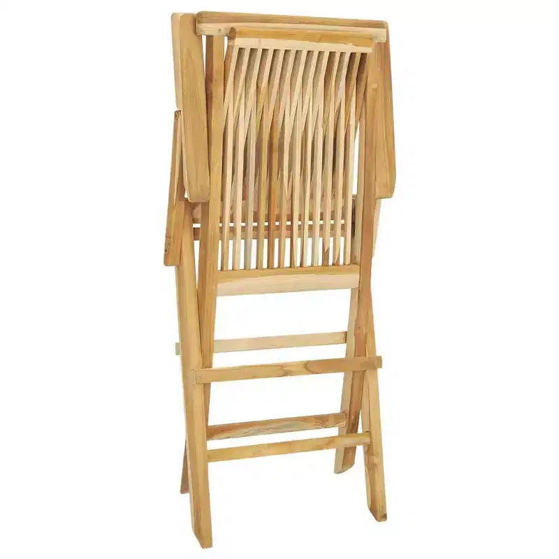 vidaXL Ensemble de salle à manger de jardin Teck Teck finement poncé Moyen Pliable