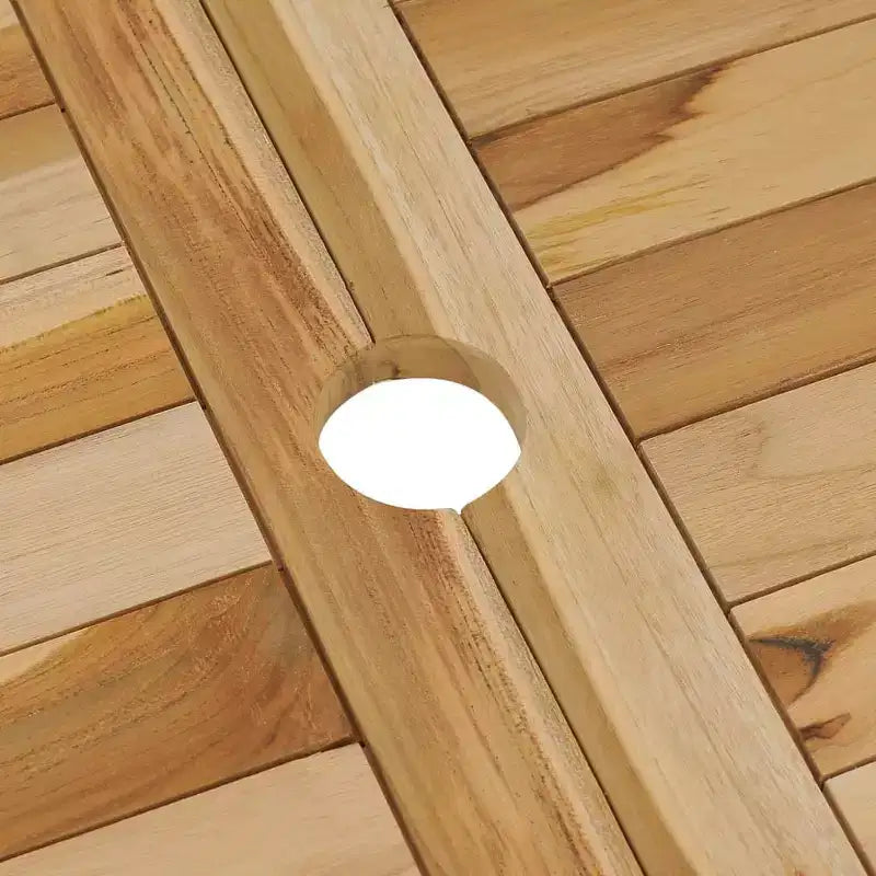 vidaXL Ensemble de salle à manger de jardin Teck Teck finement poncé Moyen Pliable