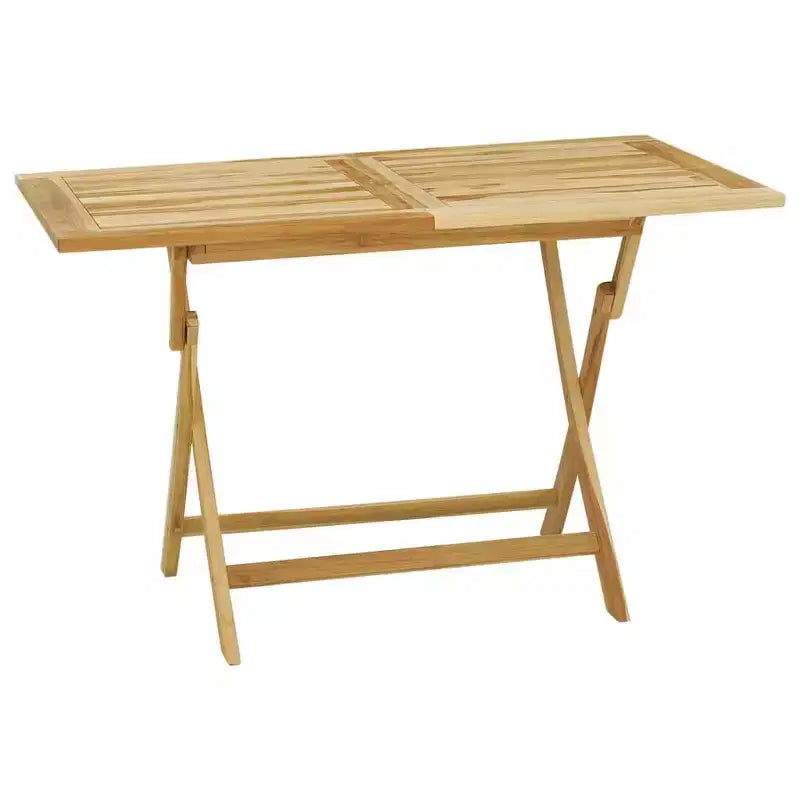 vidaXL Ensemble de salle à manger de jardin Teck Teck finement poncé Moyen Pliable